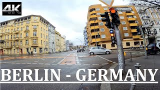 4K Berlin Cycling  Crossing Kreuzberg and Schoneberg with my racing bike  Winter [upl. by Olrac]