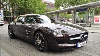 Mercedes Benz SLS AMG Roadster great acceleration sound [upl. by Valerian]