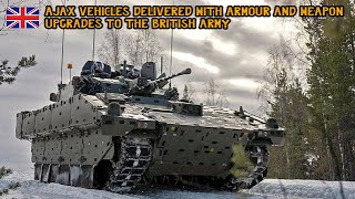 Ajax vehicles delivered with armour and weapon upgrades to the British Army [upl. by Brandise]