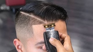 HAIRCUT TUTORIAL COMBOVER FADE WITH EZ BLADE [upl. by Airamak]