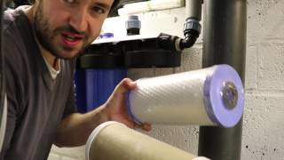 Dechlorinator Filter Cartridge Change at 500000Litre [upl. by Coulson202]