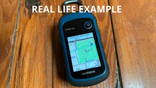 Using the Garmin ETREX 22X on the trail REAL LIFE Example of how it helps me not get lost [upl. by Linder]