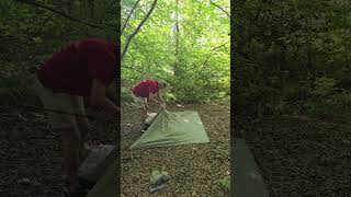 Set Up Your Durston XMID Tent in 30 Seconds 🏕️ CampingHacks DurstonXMID fastpitch camping [upl. by Nebra]