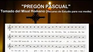 PREGÓN PASCUAL quotMisal Romanoquot México Versión actualizada [upl. by Narib]