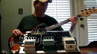 Digitech XBW Bass Synth Wah pedal demo [upl. by Endor]