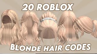 aesthetic BLONDE HAIR codes  links  roblox bloxburg brookehaven berry avenue [upl. by Eiger]