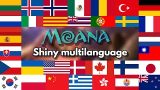 Moana Shiny Multilanguage in 32 Languages  2023 [upl. by Yrakcaz]