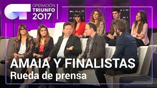 Rueda de prensa con Amaia y los finalistas de OT 2017 [upl. by Kinna]