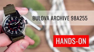 HANDSON Bulova Archive Series Hack Watch Automatic 98A255 [upl. by Tripp]