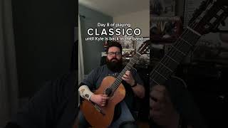 A very demure very mindful Classico pt 2  Day 7  shorts classicalguitar tenaciousd classico [upl. by Abisia652]