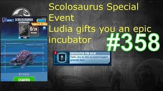 Scolosaurus Special Event  Free epic incubator Jurassic World Alive Deutsch 358 [upl. by Baniaz]