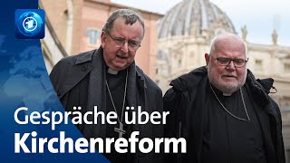 Deutsche katholische Bischöfe im Vatikan Gespräche über Synodalen Weg [upl. by Moishe]