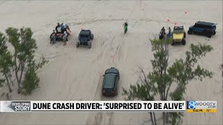 SUV driver surprised to be alive after crash at Silver Lake Sand Dunes [upl. by Allehc]