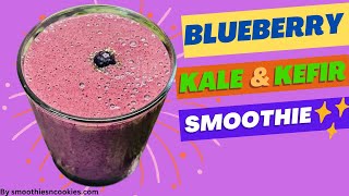 Kale Blueberry Kefir Smoothie Recipe [upl. by Yer]