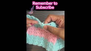 🧶Crochet for Beginners  Shell Stitch Blanket 🌟Super Easy Repetitive Pattern🤩Cotton Candy Colors [upl. by Yesor892]