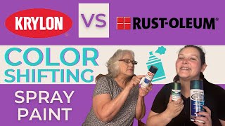 The BEST Color Shift Spray Paint  Krylon vs Rustoleum [upl. by Lexerd]