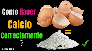 🐣Como Hacer Calcio con Cascaras de Huevo facil y rapido [upl. by Schubert]