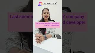 Tell Me About Yourself  Interview Question Best Answer for Freshers Datavalleyai [upl. by Ardnaiek]