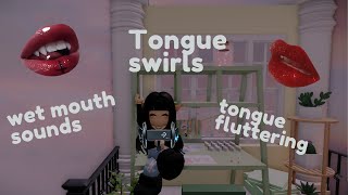 Roblox ASMR ✨tongue swirling and flutters✨INTENSE [upl. by Enrev]