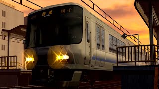 電車でGO FINAL 223系2500番台を東海道線快速ダイヤで走らせた [upl. by Nytsirc573]