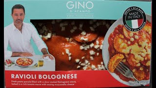 Gino DAcampo BOLOGNESE RAVIOLI Taste Test Review [upl. by Demodena]