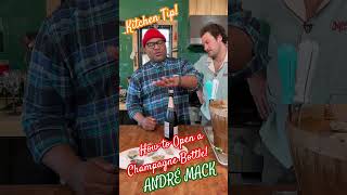 ANDRÉ KITCHEN TIP How to open a bottle of sparkling wine aka champagne 🥂 ANDRÉ MACK [upl. by Derzon675]