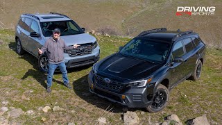 2022 Subaru Outback Wilderness vs Honda Passport Trailsport Offroad Shootout [upl. by Arrim]