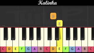 Traditional song  Kalinka very easy piano for children or begginers [upl. by Eirellav84]