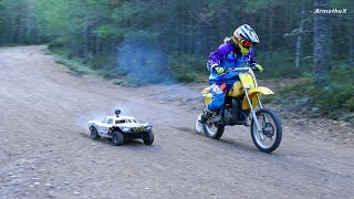 Dirtbike vs RC Car [upl. by Adair]