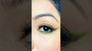 Green smudged eyeliner tutorial eyemakeup eyeliner tutorial shorts [upl. by Afesoj717]