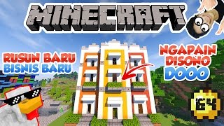 RUMAH SUSUN UNTUK VILLAGER  MINECRAFT SURVIVAL INDONESIA 64 [upl. by Saidnac646]