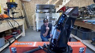 Kubota BX2380 Snowblower Modification for Gravel Driveway DIY Project for Smoother Snow Removal [upl. by Constantin252]