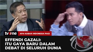 Effendi Gazali Soroti Gaya Gibran Clingakclinguk Cari Jawaban Mahfud MD  AKIP tvOne [upl. by Douty]