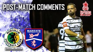 POSTMATCH COMMENTS FA CUP 3QR REPLAY Horsham FC A  1st October 2024 [upl. by Pamella]