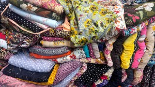 COTTON FABRIC WHOLESALE MARKET KATRAN MARKET MANGOLPURI CUT PIECE MARKET IN SURAT MANISH ZONE SURAT [upl. by Nylirej]