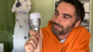 Xiaomi Mi LED Smart Bulb BOMBILLA INTELIGENTE  review en español [upl. by Elleuqar]