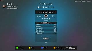 Beat It  Michael Jackson Clone Hero  Expert [upl. by Yhprum]