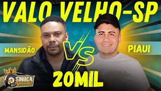 MANSIDAO 🆚️PIAUI 50 MIL PAR IMPAR 2210AO VIVO sinucaaprendizdulokaovivo [upl. by Shanney]