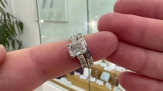 2 Carat Radiant Cut Diamond Ring  With Princess Cut Shoulders [upl. by Errol]