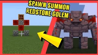 spawn summon redstone golem in minecraft bedrock edition [upl. by Etteniuqna]