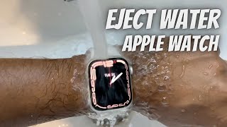 How To Remove Water From Apple Watch Series 7  Apple Watch Series 7 Waterproof [upl. by Phenica]