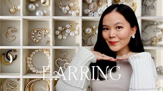 EARRING COLLECTION  Jewelry collection 70 affordable everyday amp statement earrings [upl. by Geraldina]