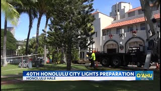 Preparations begin for this years Honolulu City Lights [upl. by Aip]