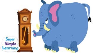 Hickory Dickory Dock  Super Simple Songs [upl. by Accissej]