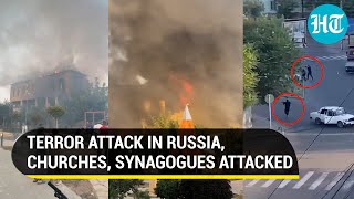 Russia’s Dagestan Region Rocked By Terror Attack Gunmen Target Churches amp Synagogues 15 Killed [upl. by Leiand158]