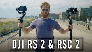 DJI RS 2 amp DJI RSC 2 CinematicLevel Footage with Ease  Handson Review [upl. by Onairpic252]