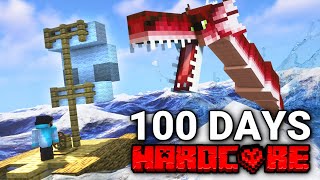 100 Days Stranded At Sea In Minecraft Hardcore [upl. by Ahsiel]