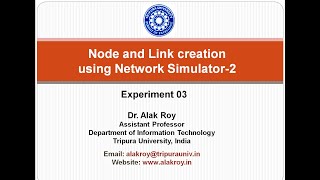 Node and Link creation using Network Simulator2 [upl. by Donoghue]