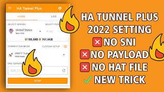 How to set Ha Tunnel Plus 2022 Without SNI Host or Hat Files Best Trick 🔥 [upl. by Ennairod]