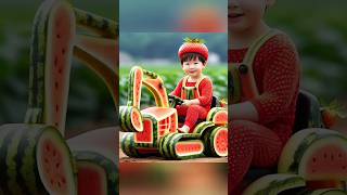 New water melon baby mini wood toywoodworking art skill woodhand craft funnyshortsshortvideos [upl. by Zingale]